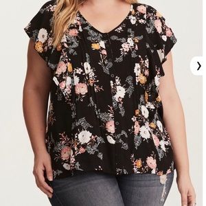 torrid Floral blouse